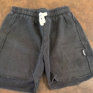 Nununu black brushed cotton shorts. Size 8-9